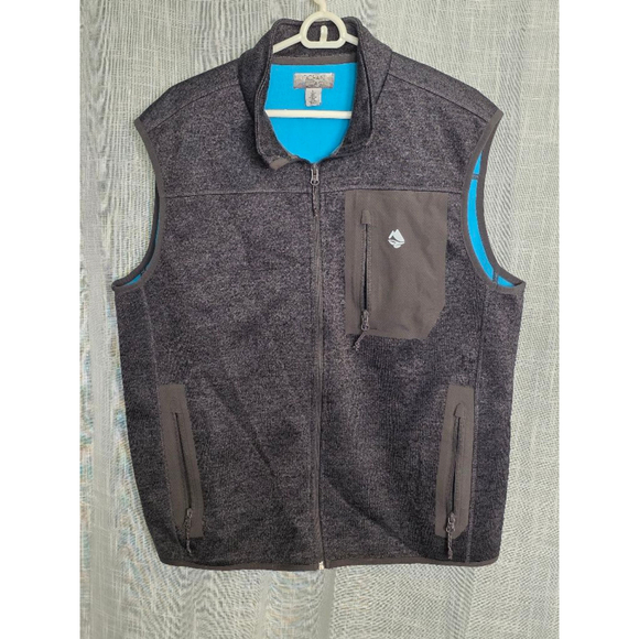 Men's Ocean Coast Vest Size‎ L Gray Fleece - Picture 1 of 5